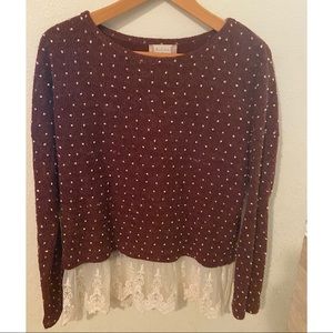 Altar’d State Polka Dot Sweater